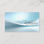 Carte De Visite Modern Blue Wave (Devant)