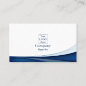 Carte De Visite Modern Blue Wave Car Sales Commercial (Dos)