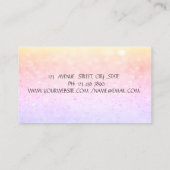 Carte De Visite Modern Bokeh Gold Stripe,Sewing Machine  (Dos)