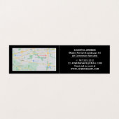 Carte De Visite Modern Bold, Artist Exhibition, Détail (Intérieur déplié)