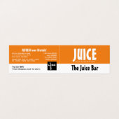 Carte De Visite Modern Bold, Bar à jus, Détail (Extérieur déplié)