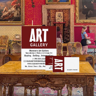 Carte De Visite Modern Bold, Concessionnaire d'art
