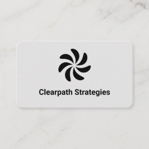 Carte De Visite Modern Bold Simple Monochrome Compagnie Charismati