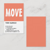 Carte De Visite Modern Bold, société de suppression (Devant / Derrière)