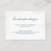 Carte De Visite Modern Botanical Eucalyptus Greenery Elegant (Dos)