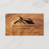 Carte De Visite Modern Building Construction Contractor (Devant)