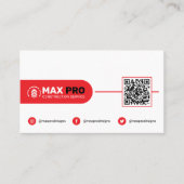 Carte De Visite Modern Building & Construction, Contractor White (Devant)