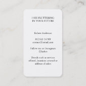 Carte De Visite Modern Celestial Eye Tarot Lashes Black  (Dos)