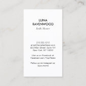 Carte De Visite Modern Celestial Reiki Master Healer Holographic (Dos)