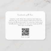 Carte De Visite  Modern Ceramic Products QR Code Photo (Dos)