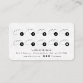 Carte De Visite Modern Clean Homemade Sourdough Loyalty Card (Dos)