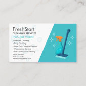 Carte De Visite Modern Cleaning Service Professional (Devant)