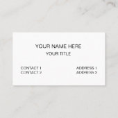 Carte De Visite Modern Colorful Coastal Beach Stripes (Dos)