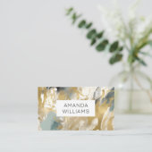 Carte De Visite Modern Contemporary Abstract Consultant (Debout devant)