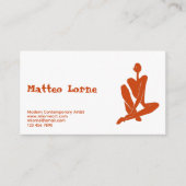 Carte De Visite Modern Contemporary Artist (Devant)