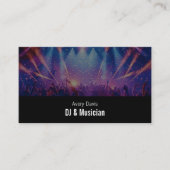 Carte De Visite Modern Deejay Music DJ Party Music Djing QR Code (Devant)