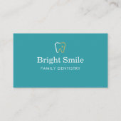Carte De Visite Modern Dentist Office Tooth Icon (Devant)