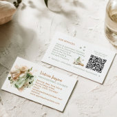 Carte De Visite Modern Eco Cleaner Housekeeping QR Code Minimal