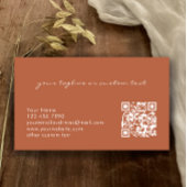 Carte De Visite Modern Elegant Copper QR Code Professional 