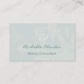 Carte De Visite Modern Elegant Eucalyptus Add Logo QR Code Beauty (Devant)
