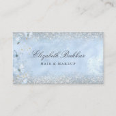 Carte De Visite Modern Elegant Glitter Beauty Salon  (Devant)