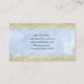 Carte De Visite Modern Elegant Glitter Beauty Salon (Dos)