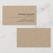 Carte De Visite Modern Elegant Minimalist Professional Plain (Devant / Derrière)
