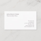 Carte De Visite  Modern Elegant Simple Template Professional (Devant)