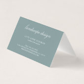 Carte De Visite Modern Eucalyptus Greenery QR Code Elegant (Dos)