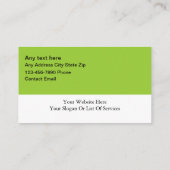 Carte De Visite Modern Fitness & Personal Trainer New (Dos)