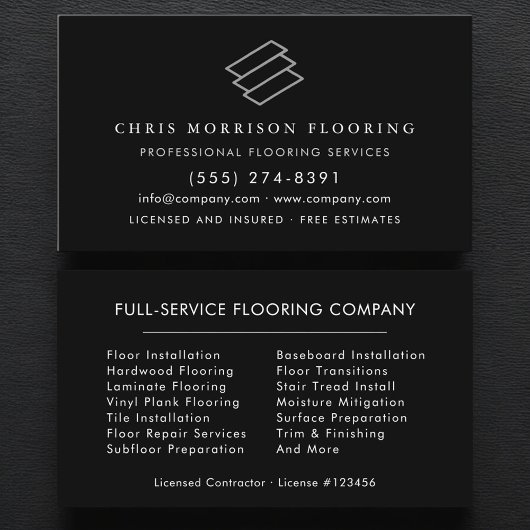 Carte De Visite Modern Flooring Installation