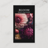 Carte De Visite Modern Flower Salon (Devant)