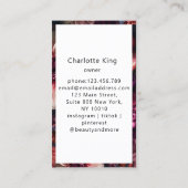 Carte De Visite Modern Flower Salon (Dos)