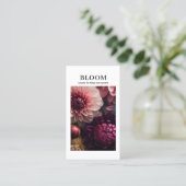 Carte De Visite Modern Flower Salon (Debout devant)