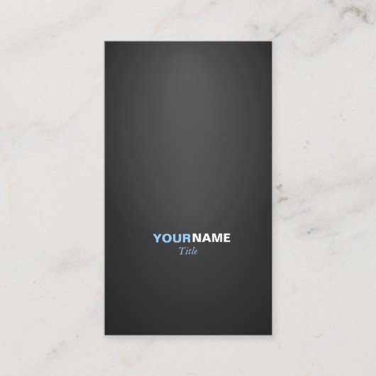 Carte De Visite Modern font in two colors with (Devant)
