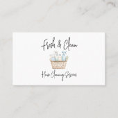 Carte De Visite Modern Fresh Custom House Cleaning Services (Devant)