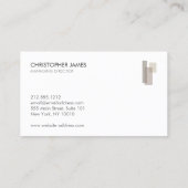 Carte De Visite Modern General Contractor Logo (Dos)