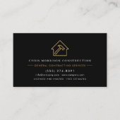 Carte De Visite Modern General Contractor QR Code (Devant)