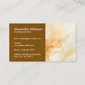 Carte De Visite Modern Gold Abstract (Dos)