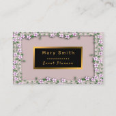 Carte De Visite Modern Gold Event Ajouter votre texte (Devant)