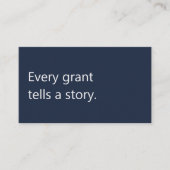 Carte De Visite Modern Grant Writer Funding Consultant Profession (Devant)