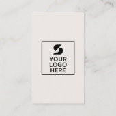 Carte De Visite Modern Green Social Media Manager Logo photo (Dos)