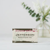 Carte De Visite Modern Grunge Style Company (Debout devant)