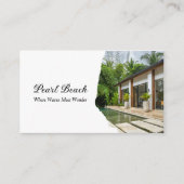 Carte De Visite Modern Guest House QR Code Vacation Rental Photo (Devant)