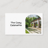 Carte De Visite Modern Guest House Vacation Rental QR Code Photo (Devant)