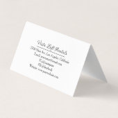 Carte De Visite Modern Guest House Vacation Rental Three Photo (Dos)