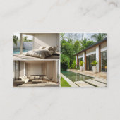 Carte De Visite Modern Guest House Vacation Rental Three Photo (Devant)