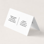 Carte De Visite Modern Hairdressers Loyalty (Dos)