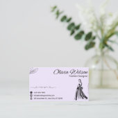 Carte De Visite Modern Hand-Drawn Icon Business Card (Debout devant)