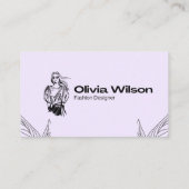 Carte De Visite Modern Hand-Drawn Icon Business Card (Dos)